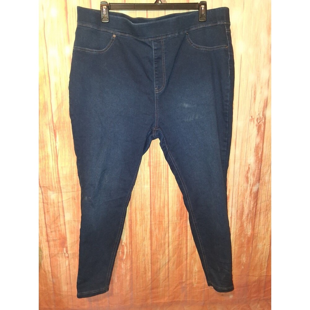 Terra & Sky Dark Denim Taper Jeggings Sz 2X